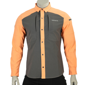 Mens Hiking Camping Fishing Cooling Back & Armpit Vent Snaps Up Contrast Functional Shirts