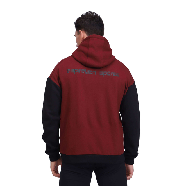 Men's Half Zipper Kangaroo Pocket Stylish Sports Sweatshirt Tops
