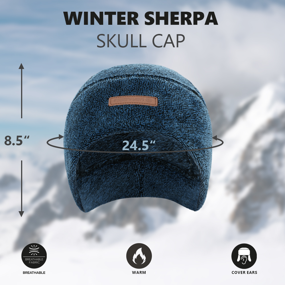 Fleece Warm Ski Tactical Beanie Winter Snow Helmet Liner Skull Caps 