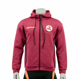 Mens Oversize Logo Print Sports Zip Through Hoodie 