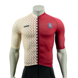 Allover Print Short-sleeved Cycling Bike Jersey
