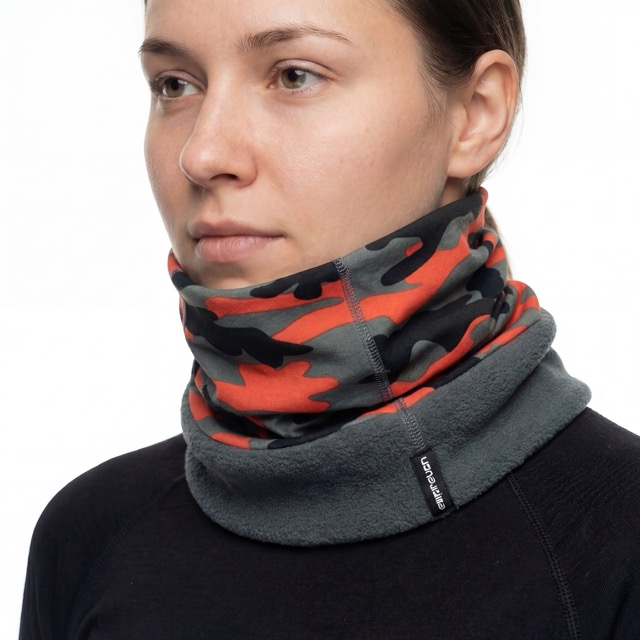 Neck Warmer Gaiter Fleece Windproof Face Mask Cover Cold Weather Scarf for Men & Women