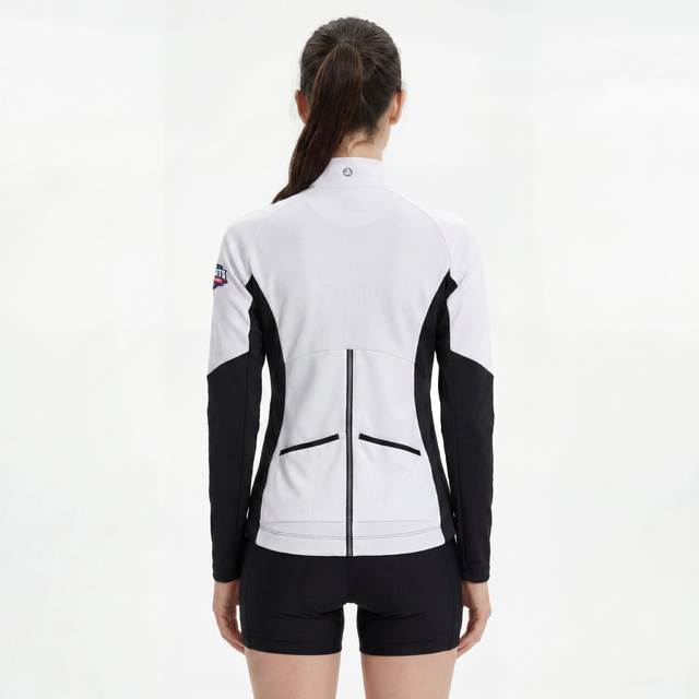 Womens Color Block Reflective Trim Sports Fashion Jacket