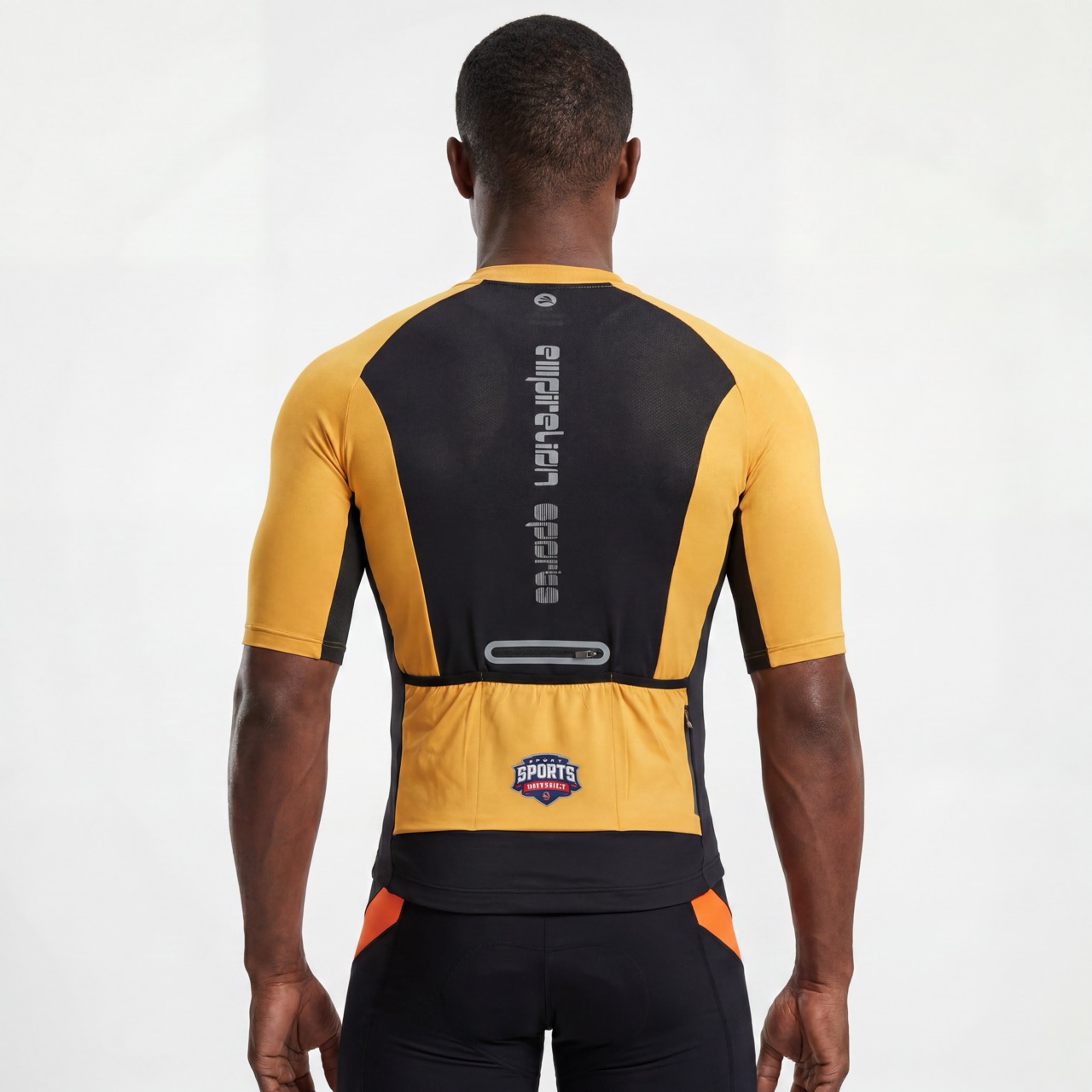 Raglan Short-sleeved Color Block Reflective Sealed Pocket Cycling Jersey