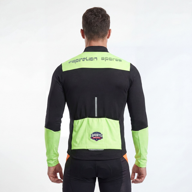 Fluro Color Block Midweight Cycling Jacket
