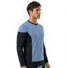 Mens Wind-protection Panels Baselayer Racing Workout Tops