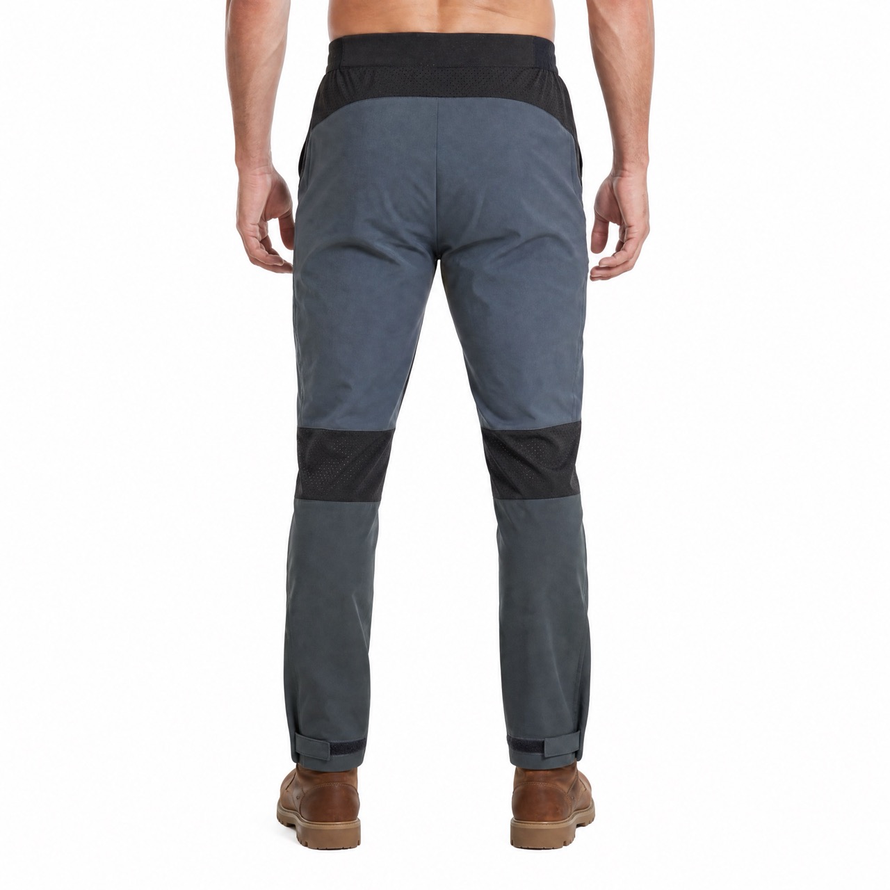Mens Lightweight Hiking Pants Mesh Panel Breathable Trekking Trousers