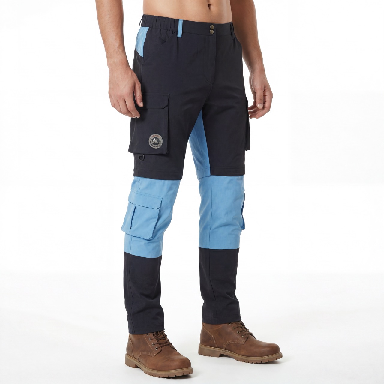 Mens Zip-off 5 Patch Pockets Hiking Pant Trekking Trousers