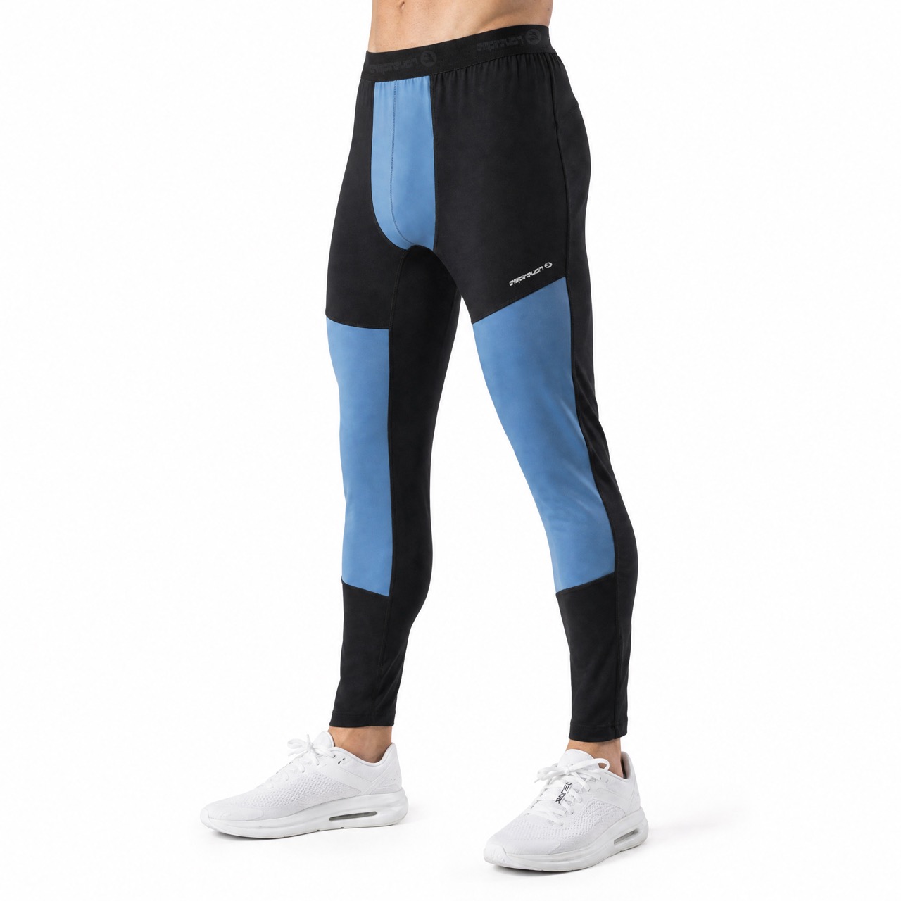 Mens Wind-protection Panels Baselayer Racing Workout Legging