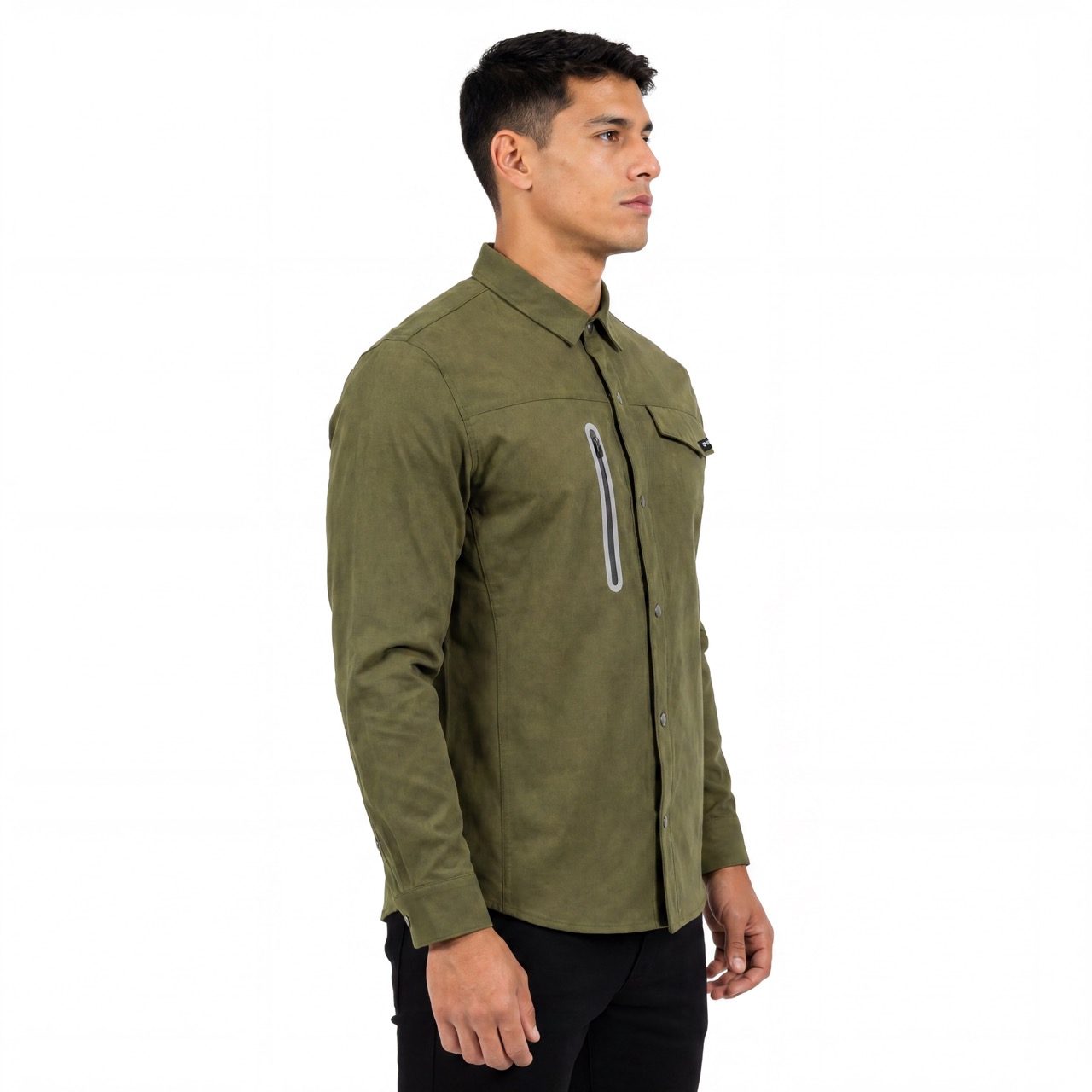 Mens Reflective Sealed Zip Pocket Trekking Shirt