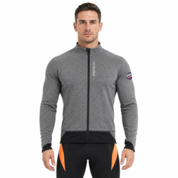 Color Block Reflective Panel Cycling Jacket