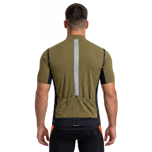 Mens Tapeed Reflective Trims Cycling Jersey