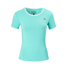 Women's Running Crew-Neck Tee Tops Short Sleeves Fast Dying T-Shirt