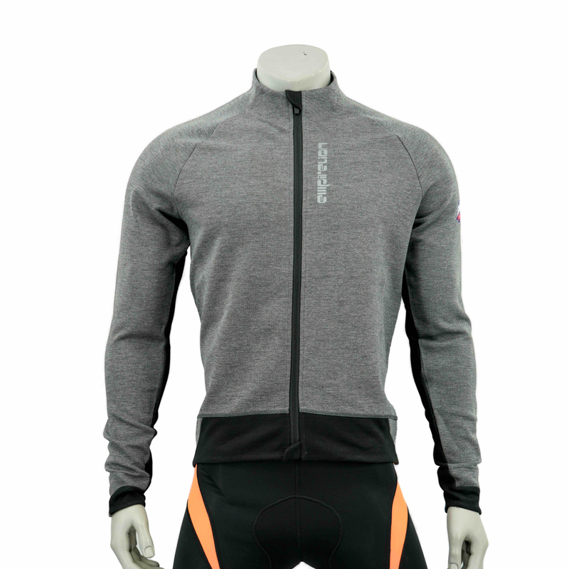 Color Block Reflective Panel Cycling Jacket