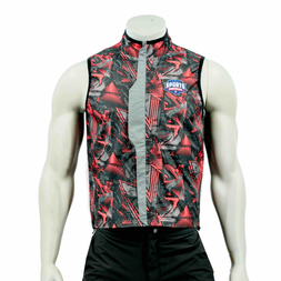 Men's Allover Print Water Proof Wind Vest