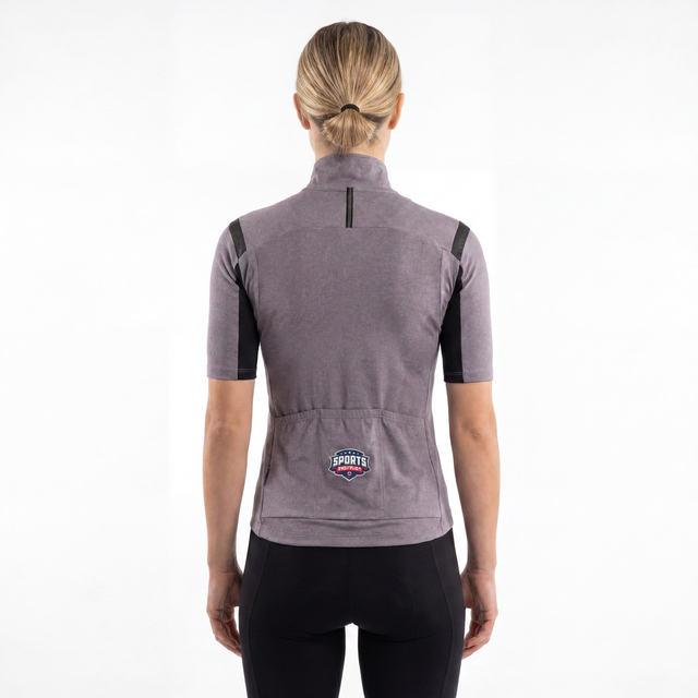 Womans Short-sleeved Sealed Trim Cycling Jersey