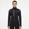Womans High Neck Collar Reflective Trims Cycling Jacket