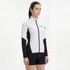 Womens Color Block Reflective Trim Sports Fashion Jacket