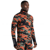 Mens Camouflage Print Baselayer High Collar Jersey Tops