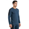 Mens Merino Wool Baselayer Color Blocked Tops