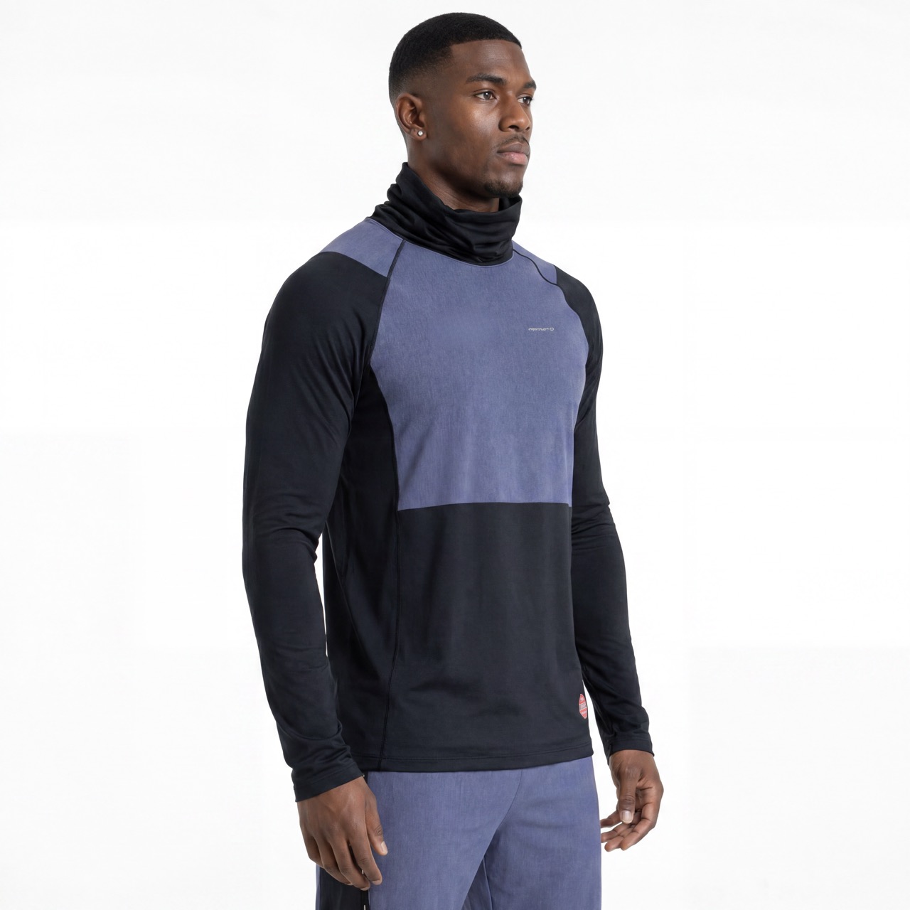 Mens Wind Proof High Cowl Neck Baselayer Top