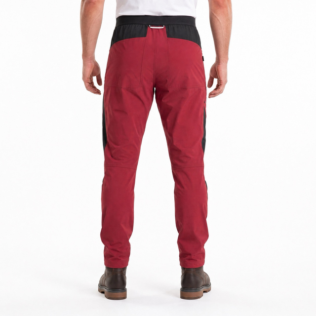 Mens Sports Fashion Sonw Pants Color Block Trekking Trousers