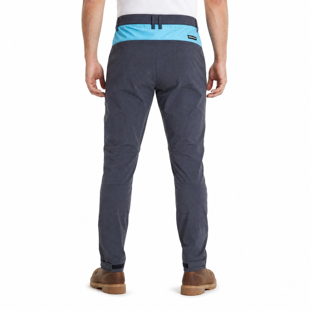 Mens Knee Warm Panels Pants Color Block Trekking Trousers