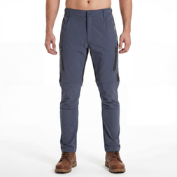Mens Sealed pocket Zipper Off Pants Trekking pant