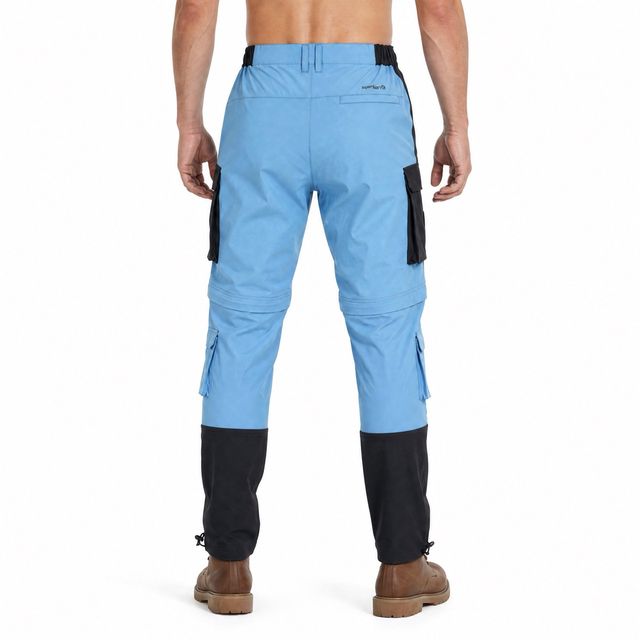 Mens Zip-off 5 Patch Pockets Hiking Pant Trekking Trousers