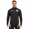 Mens Half Zip Piping Trim Sports Pullover Tops