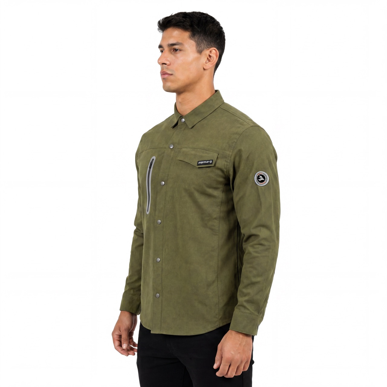 Mens Reflective Sealed Zip Pocket Trekking Shirt
