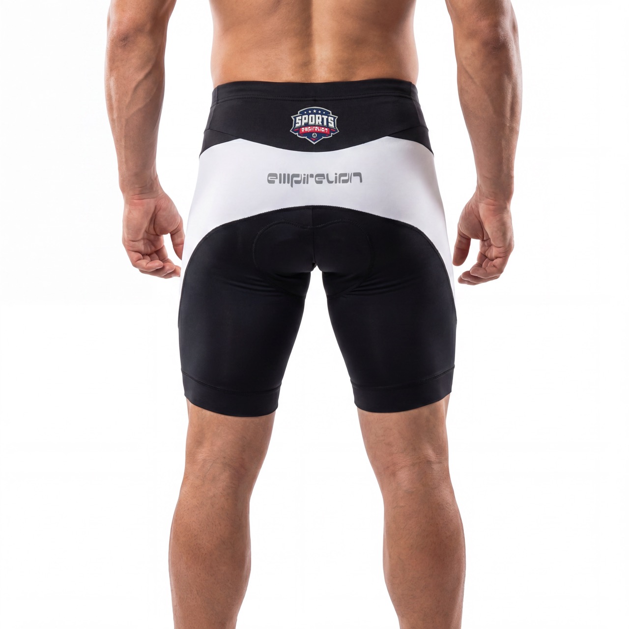 Mens Panel Color Block Cycling Short