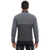 Mens Quiting Padded Panels Warm Polar Fleece Cycling Jacket