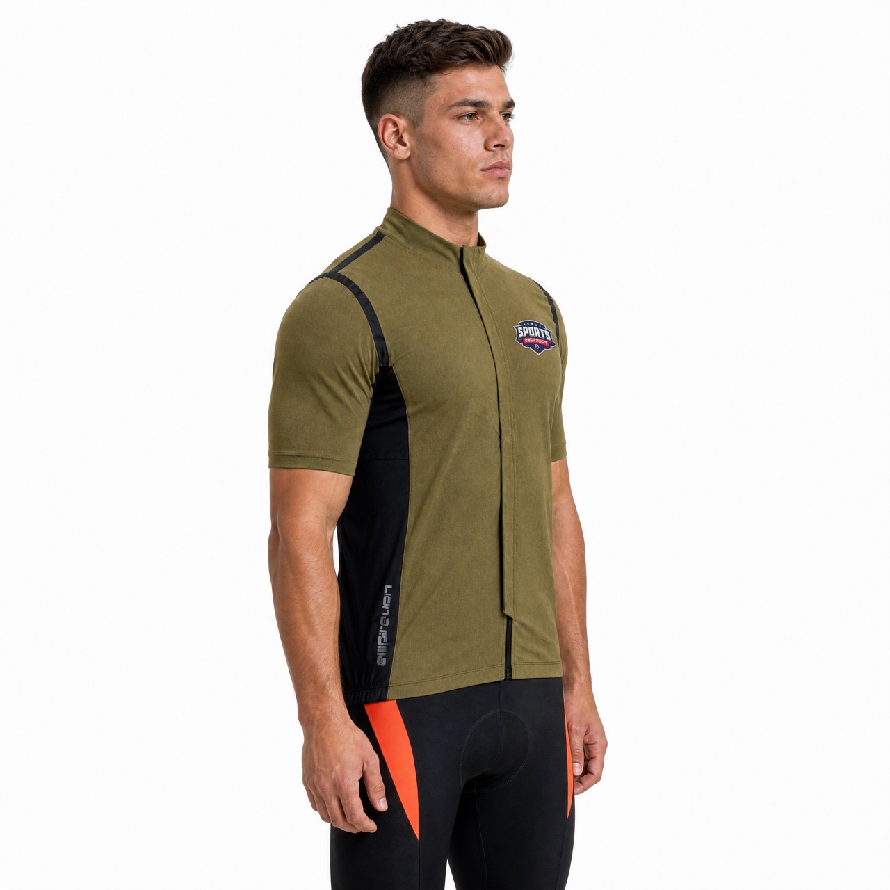 Mens Tapeed Reflective Trims Cycling Jersey