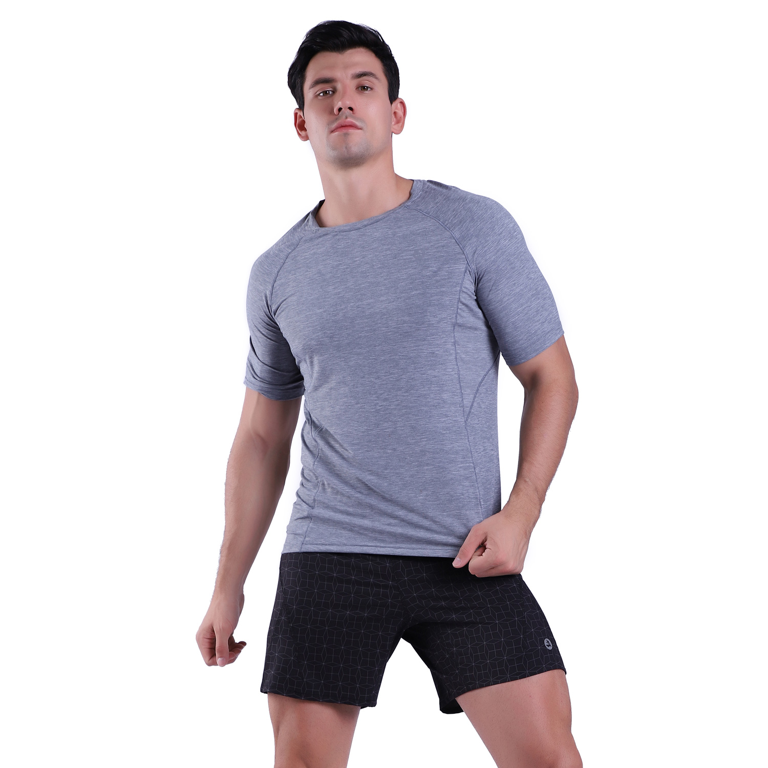 Men's Quick Dry Short Sleeve T- Shirt Breathable Running Workout Tee ...