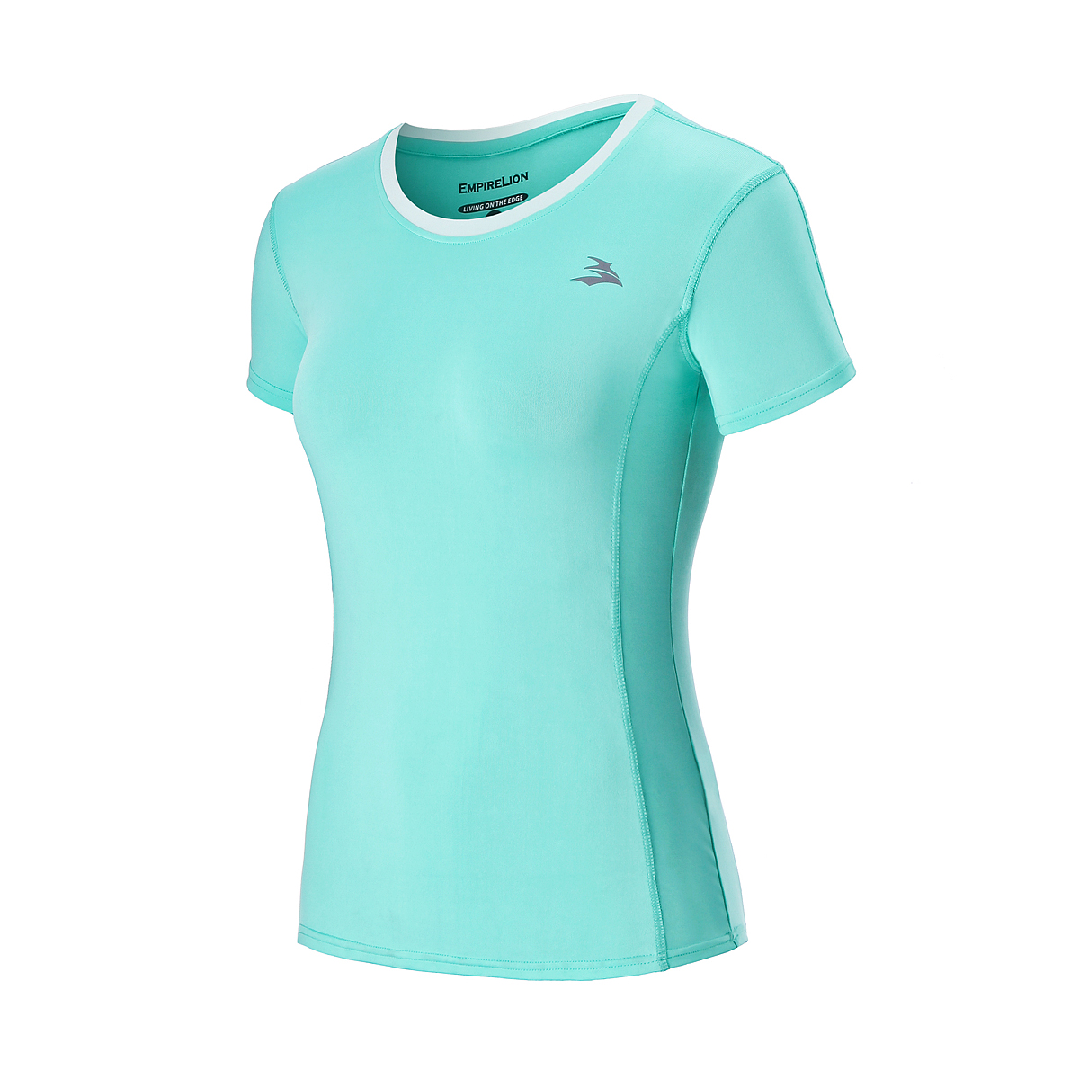 Women's Running Crew-Neck Tee Tops Short Sleeves Fast Dying T-Shirt
