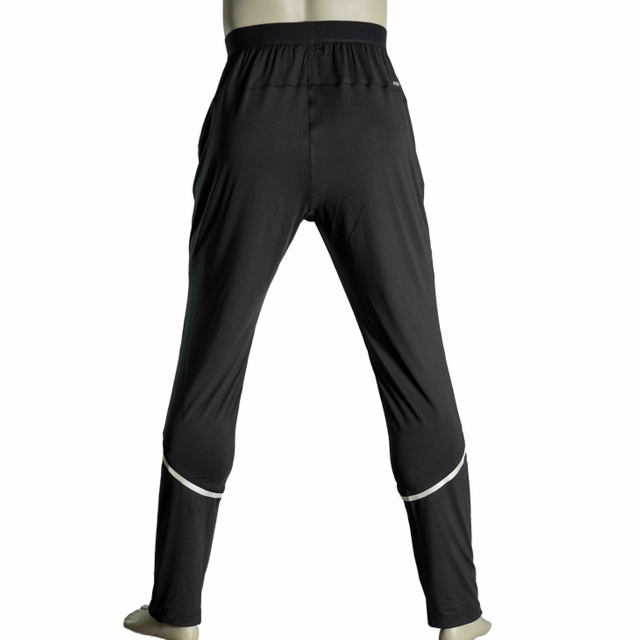 Mens Stretched Elastic Waistband Color Block Reflective Trims Active Pant