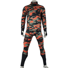 Mens Camouflage Print Baselayer High Collar Jersey Set