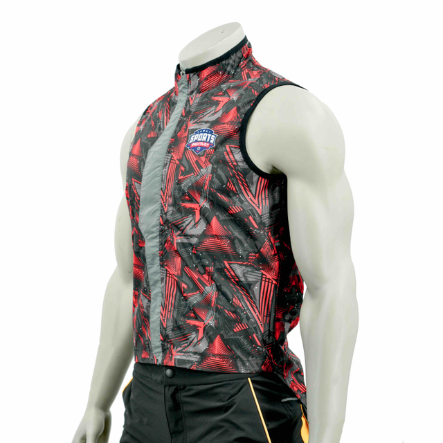 Men's Allover Print Water Proof Wind Vest