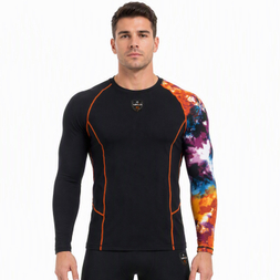 VMTR Mens Color Block Long Sleeve Tops