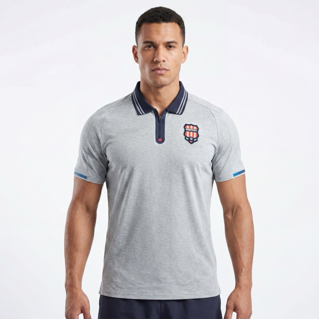 Mens Colorblock Polo Shirt Footabl Trian Tops