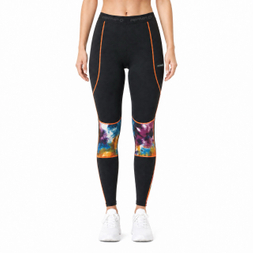 VMTR Women Light Weight Print Panels Legging Pant