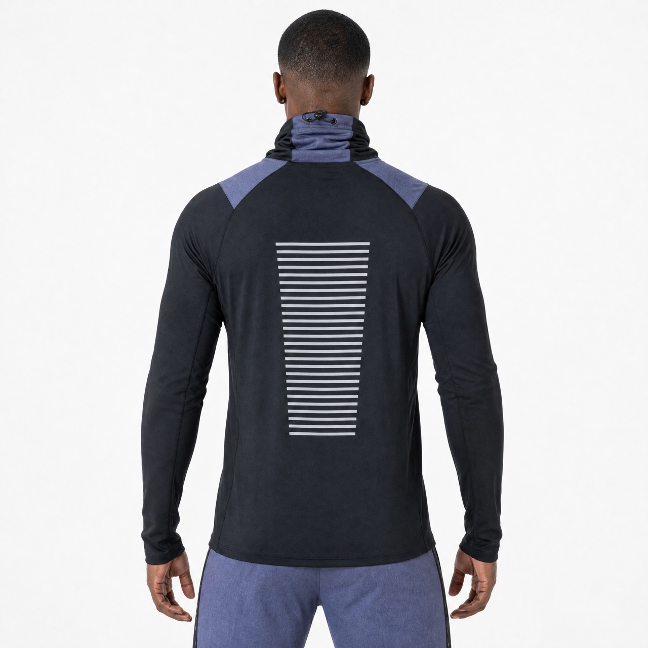 Mens Wind Proof High Cowl Neck Baselayer Top