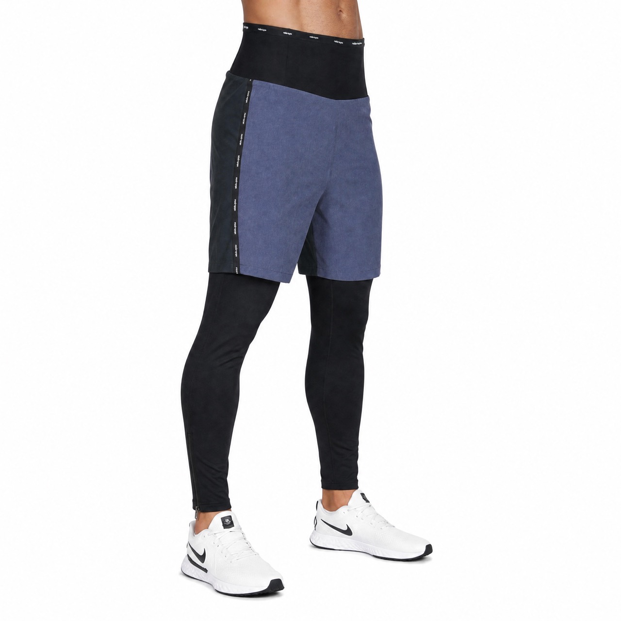 Mens Wind Proof High waist band Baselayer 2 in 1 pant
