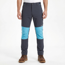 Mens Knee Warm Panels Pants Color Block Trekking Trousers