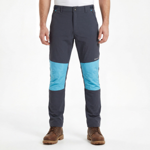 Mens Knee Warm Panels Pants Color Block Trekking Trousers