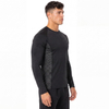 Mens Compression Baselayer Reflective Trims Active Slim Fit Tops