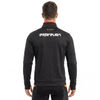 Mens Half Zip Piping Trim Sports Pullover Tops
