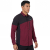 Mens Trekking Hiking Camping Color Block Zip Pocket Shirts