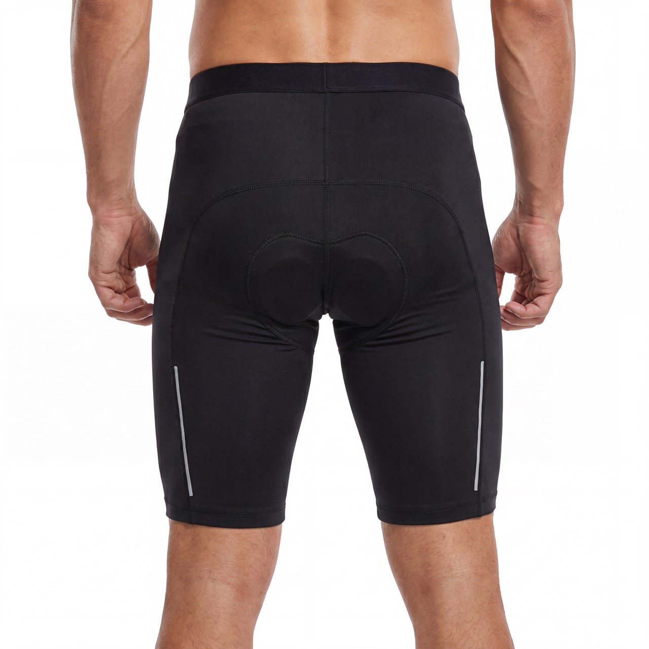 Mens Reflective Sealed Pockets Ride Cycling Short
